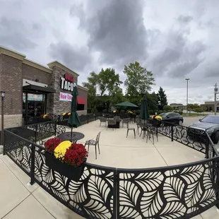 Outside front of restaurant