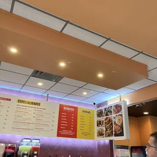 Menu (they have booze and beer too)