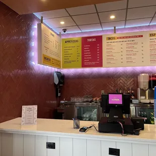 Counter where you order