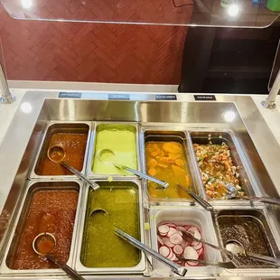 Love this salsa bar