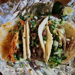 Tacos (carnitas, steak, chicken)