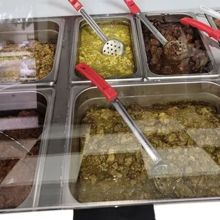 Dried out food, reheated. Place was empty