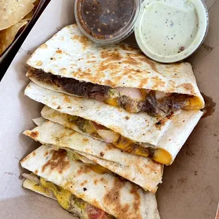 build your own- shredded beef, cheddar, pico de gallo and red onion