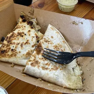 Chile Verde Quesadilla