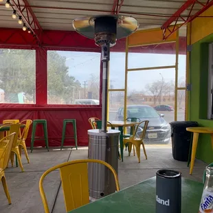 Outdoor seating area!