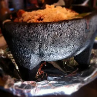 a close up of a bowl of food