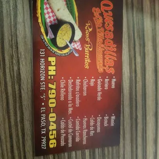 Phone number and some of the goods here