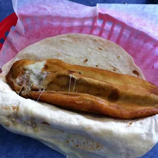 Chile relleno burrito