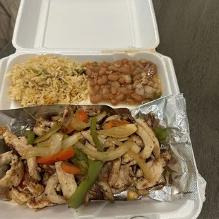 2 tortillas with avocado and unlimited drinks.. try a sample and that's all you need to tell you how the food is..