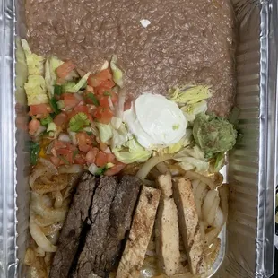 Combo Fajitas--so sad compared to other local Mexican restaurants.