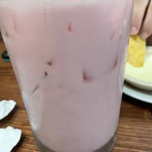 Aguas Frescas strawberry cream