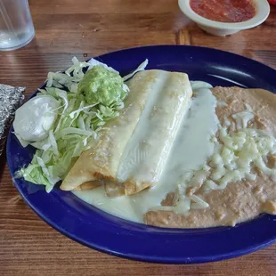 Lunch chimichanga