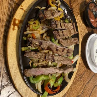 Steak fajitas
