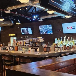 Bar area is nice with a large selection of Speciality  cocktails
