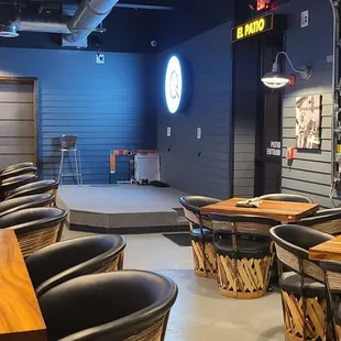Dining area around stage area. Live music Friday and Saturday evenings.