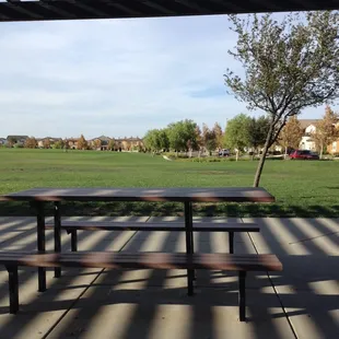 View from the covered benches.