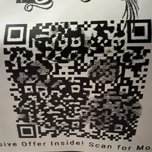 QR code on label