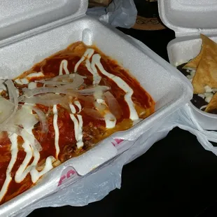 Chorizo Enchiladas Barbacoa Burrito