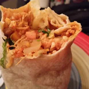 Chicken Tinga Burrito