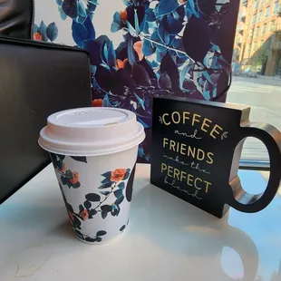 The cups match the walls. Pretty cool...