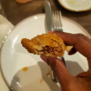 Inside empanadas