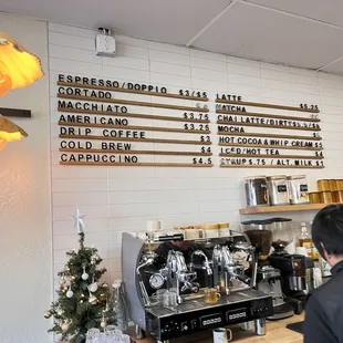 coffee menu