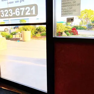 Closed on these Holidays.