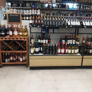 a wide selection of wine