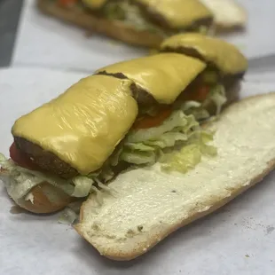 Hot Sausage with Cheese Fully Dressed