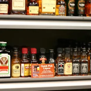 a wide selection of bottles