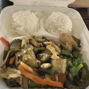 Eggplant Basil Thai Chicken