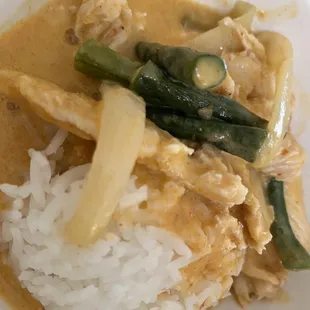 Panang Chicken with Rice