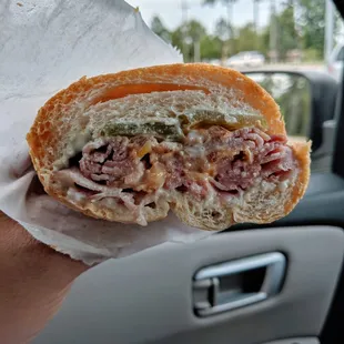 Ham, Cheese, Jalapeno Po Boy