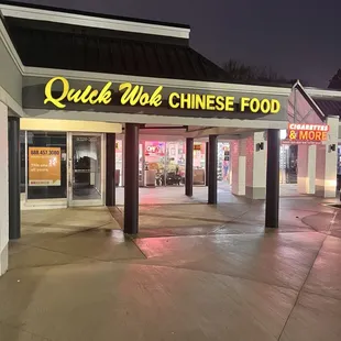 outside