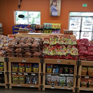 a grocery store with a variety of goods