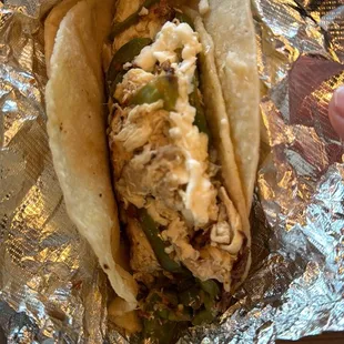 Chicken taco