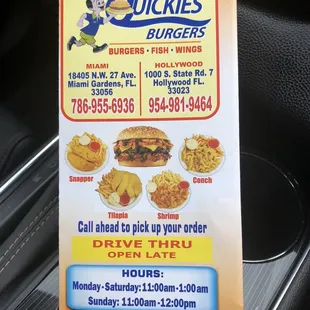 menu, pancakes
