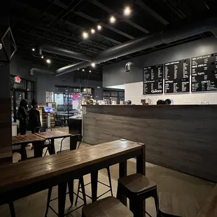 the interior of the restaurant
