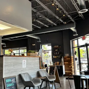 Cute seating areas.