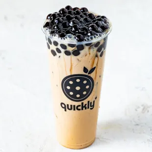 a cup of bubble tea