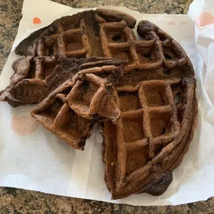 Chocolate waffle. Yum!