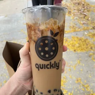 Brown sugar Milk Tea with tapioca