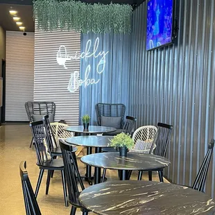 the interior of the restaurant