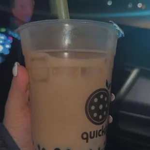 Caramel Boba Latte with Boba