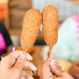 Korean cheese corndogs