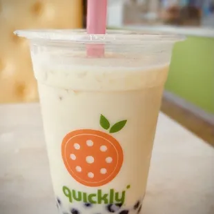 a drink in a plastic cup