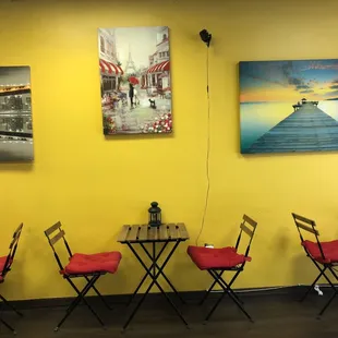 Inside the cafe