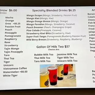 Menu as of 3/25/24