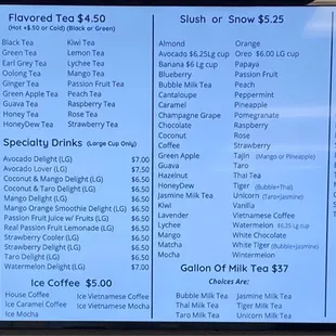 Menu 2/2
