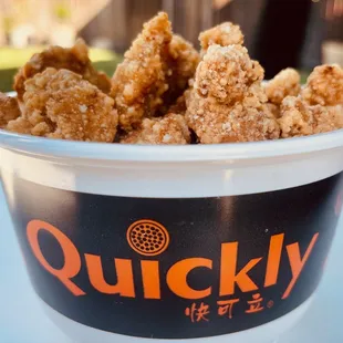 Crispy Popcorn Chicken Rice Bowl